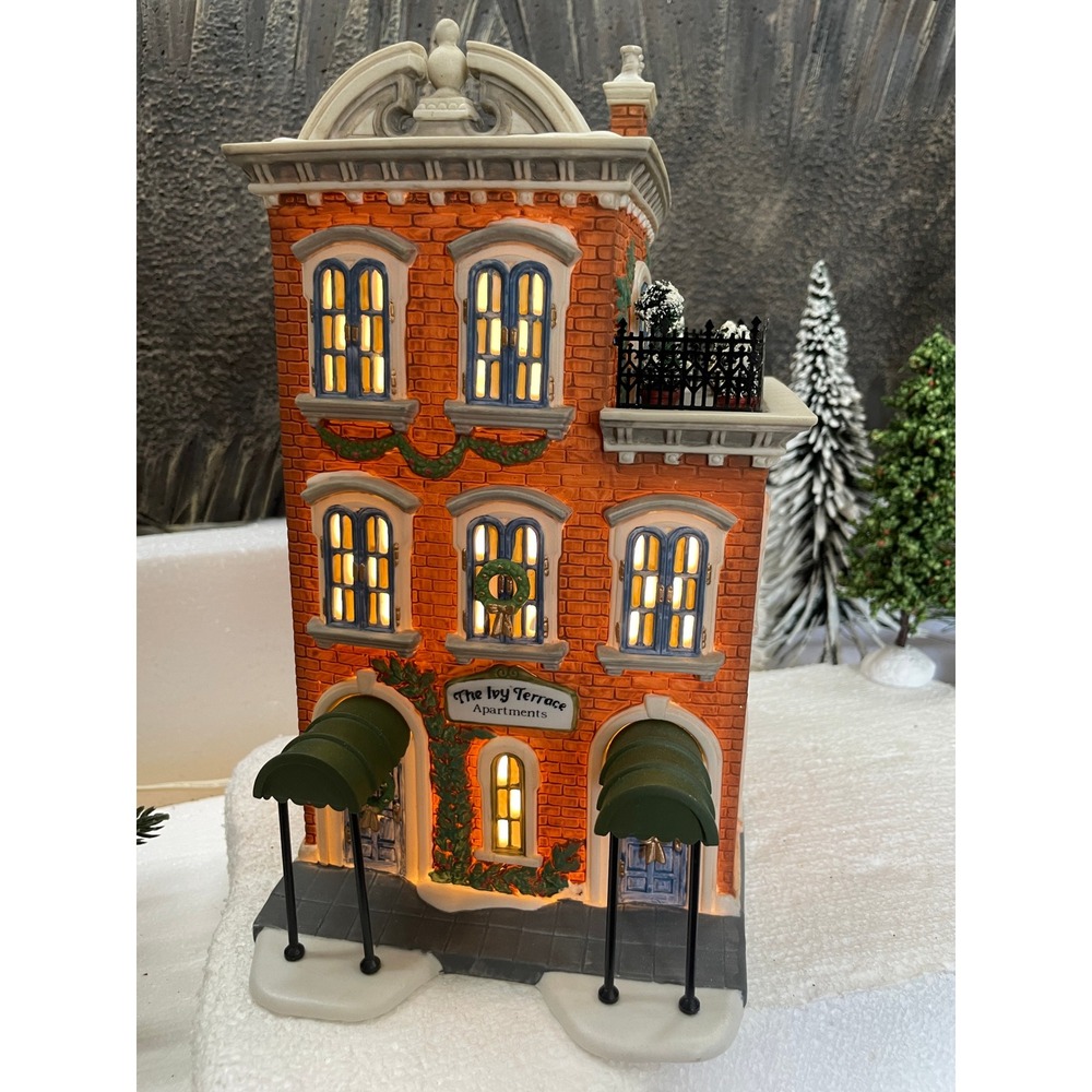 Dept 56 IVY TERRACE APARTMENTS Christmas in the City Heritage Village 5887-4